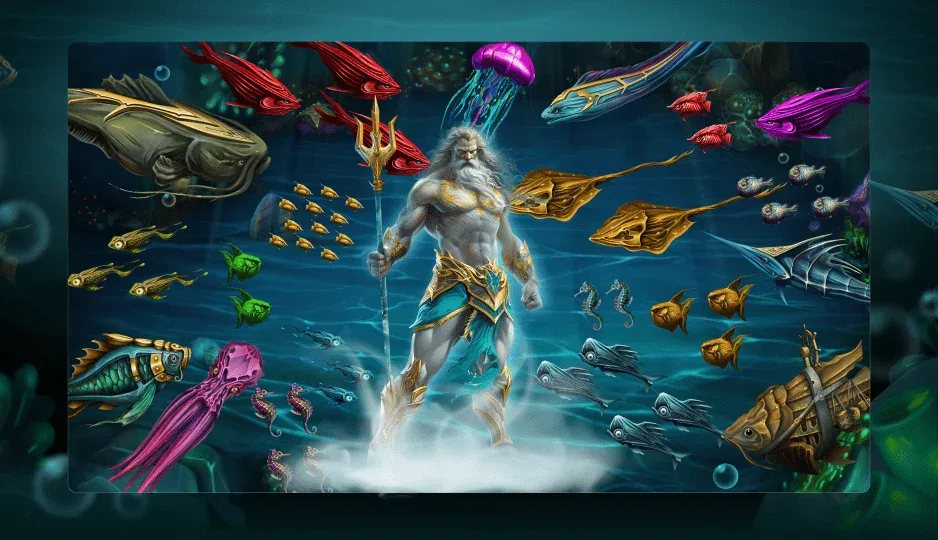 King of Ocean jellyfish feature scene in the underwater arena